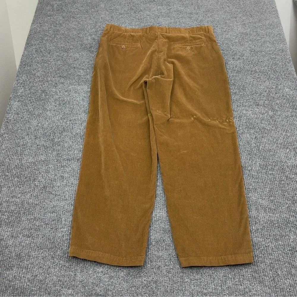 Grant Thomas Pants Mens 40x30 Brown Cotton Corduroy‎ Straight Leg Classic Casual